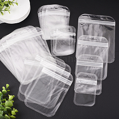 透明プラスチック製再封可能包装袋 100種類 4個  長方形  透明  9~15x5.5~10.5x0.02cm  片側の厚さ：2.3ミル（0.06mm）  25個/スタイル&nbsp;OPP-TA0001-03
