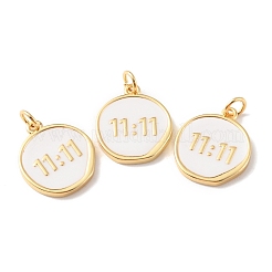 Rack Plating Brass Pendants with Jump Ring&nbsp;KK-F852-22G