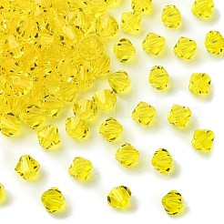 プレシオサ®クリスタルビーズ  チェコクリスタル  双円錐形(451 69 302 ロンデル)  シトリン 80310個  6mm  穴：1mm&nbsp;X-PRC-BA6-80310