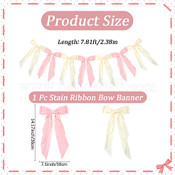 1Pc Polyester Bowknot Congratuation Banners&nbsp;FEPA-CP0001-04