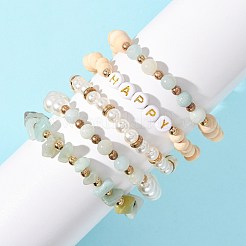 DIYイヤリング/ブレスレット作りキット  宝石、アクリル、CCB、ABSプラスチックビーズを含む  鉄丸カン  真鍮製フープピアスパーツ  鉄のピアスフック  タッセルペンダントと伸縮性のある糸  ミックスカラー  5~8x5~8mm  穴：1mm&nbsp;DIY-FS0009-99