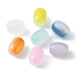 105Pcs 7 Colors Opaque Glass Beads&nbsp;GLAA-FS0001-43