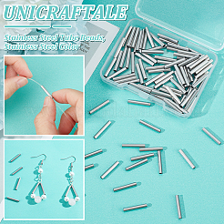 304ステンレスチューブビーズ  ステンレス鋼色  15x2.5mm  穴：2mm  100個/箱&nbsp;STAS-UN0052-26