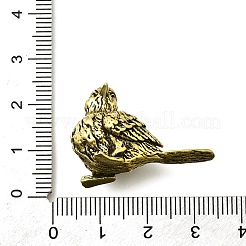 リビングルームのテーブルの装飾用の真鍮製の置物像  アンティークブロンズ  鳥  30.5x15.5x20.5mm&nbsp;DJEW-Q008-01A-AB