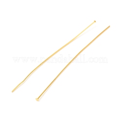 真鍮製平頭ピン  長持ちメッキ  18KGP本金メッキ  51x0.5mm  24ゲージ  ヘッド：1.5mm&nbsp;KK-F824-114E-G