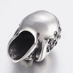 304 Stainless Steel Rhinestone Beads&nbsp;STAS-H446-90AS