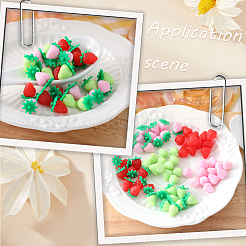 60Pcs 3 Styles PVC Strawberry Display Decorations&nbsp;DJEW-SC0001-31A