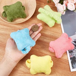 5Pcs 5 Colors Bone-shaped Soft Velvet Mouse Wrist Rest Band&nbsp;AJEW-GF0007-06