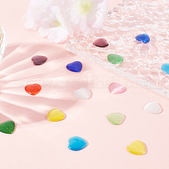 40Pcs 10 Colors Cat Eye Cabochons&nbsp;CE-SC0001-02