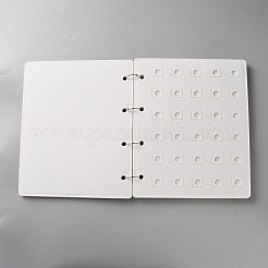 ウールフェルト製靴バックルクリップホルダー  長方形  ホワイト  260x213x25.5mm  内径：10mm&nbsp;AJEW-WH0270-593B