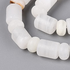 天然のアフガンジェイドビーズ連売り  バレル＆ロンデル  8x10mm  穴：0.9~1.2mm  約50~52個/連  14.57~15.35インチ（37~39cm）  ロンデル：8x4.5~5mm&nbsp;G-Q616-09O