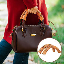 2Pcs Cowhide Leather Bag Handle Wrap&nbsp;DIY-WH0750-355B