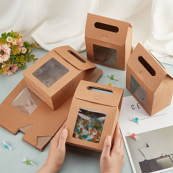 Kraft Paper Gift Box&nbsp;CON-WH0087-90B