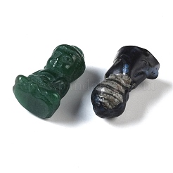 天然混合宝石彫刻仏像  自宅オフィスデスクトップ風水装飾  17~19x14~15x31mm&nbsp;DJEW-M015-06