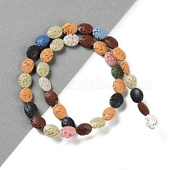 Natural Lava Rock Dyed Beads Strands&nbsp;G-H311-01-05
