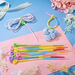 30Pcs 5 Colors Heart Silicone Cable Ties&nbsp;SIL-TA0003-05