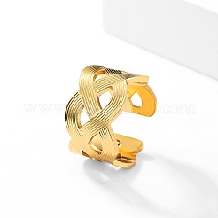 201 Stainless Steel Irregular Cross Open Ring for Daily Vacation Holiday Accessory.&nbsp;CK8192