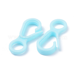 プラスチックカニカン  空色  33x15.5x4.5mm  穴：7.5mm&nbsp;KY-D012-06