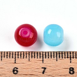 Baking Paint Imitation Jade Glass Beads&nbsp;X1-DGLA-Q021-8mm-M