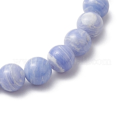 Natural Dyed Blue Lace Agate Beads Stretch Bracelets for Women&nbsp;BJEW-JB11261