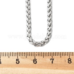 Tarnish Resistant 304 Stainless Steel Wheat Chain Necklaces&nbsp;NJEW-O058-26P