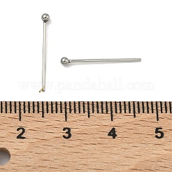変色しにくい304ステンレススチール製ボールヘッドピン  ステンレス鋼色  18x0.7mm  21ゲージ  ヘッド：1.9mm  約500個/袋&nbsp;STAS-M010-18mm-01