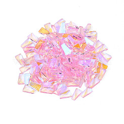 ガラスラインストーンカボション  ネイルアートの装飾の付属品  多面カット  台形  ライラック  6x3.5x1.5mm&nbsp;MRMJ-N027-043B