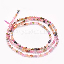 Natural Tourmaline Beads Strands&nbsp;G-O166-27-2mm