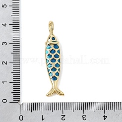 Brass Enamel Pendants&nbsp;KK-CBA960E-06A-G