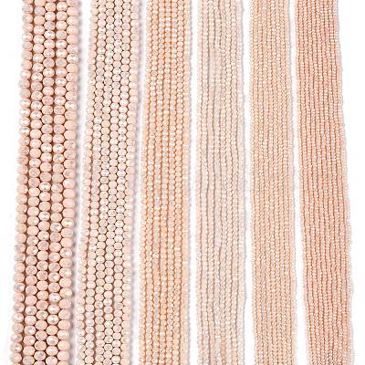 Electroplate Glass Beads Strands&nbsp;EGLA-A044-P3mm-B05-1
