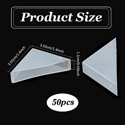 50Pcs Plastic Triangle Corner Protector&nbsp;FIND-NB0005-48C-1
