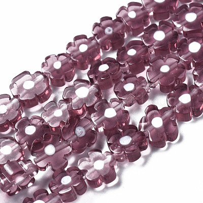 Handmade Millefiori Glass Bead Strands&nbsp;LAMP-J035-6mm-33-1