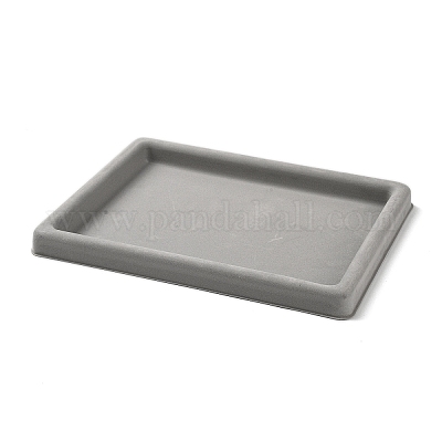 プラスチックブレスレットデザインボード  長方形  グレー  20x27x2.05cm&nbsp;ODIS-P012-02-1