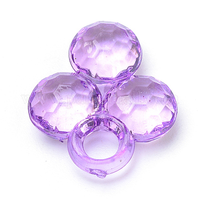 透明なアクリルパーツ  フラットラウンド  訴え  ミックスカラー  17.5x14.5x4.5mm  穴：3mm  約970個/500g&nbsp;TACR-S144-53-1