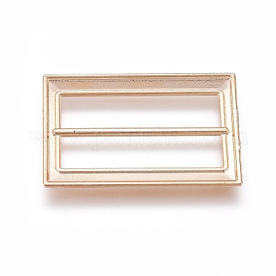 合金バックル  長方形  ゴールドカラー  25.5x19x2mm  穴：5x20mm&nbsp;LS-X-PALLOY-WH0059-01A-G-1