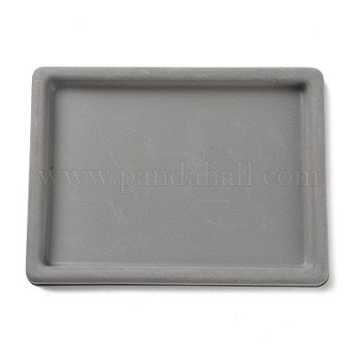 プラスチックブレスレットデザインボード  長方形  グレー  20x27x2.05cm&nbsp;X-ODIS-P012-02-1