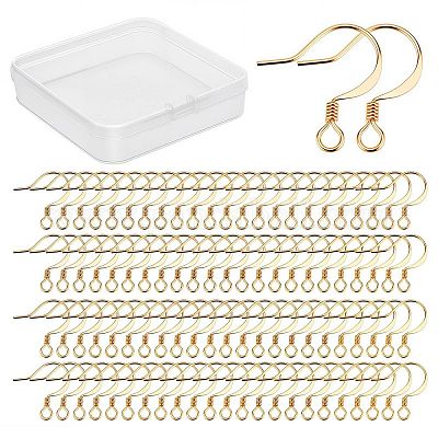 200Pcs Brass Earring Hooks&nbsp;KK-CN0001-35-1