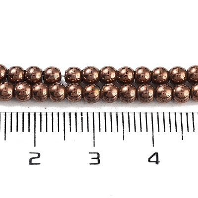 Synthetic Magnetic Hematite Beads Strands&nbsp;G-P545-K01-01D-1