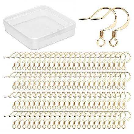 200Pcs Brass Earring Hooks KK-CN0001-35-1