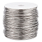 304 Stainless Steel Wire, Round, Stainless Steel Color, 21 Gauge, 0.7mm, about 426.51 Feet(130m)/Roll