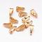Iron Snap on Bails, Golden, 8.5x3.5x4mm, Hole: 2.5x7.5mm