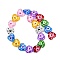 Handmade Lampwork Beads Strands, Heart, Colorful, 19.5x20.5x9mm, Hole: 1.2mm