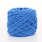 Soft Crocheting Polyester Yarn, Thick Knitting Yarn for Scarf, Bag, Cushion Making, Cornflower Blue, 6mm, about 100m/skein