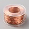 Copper Wires, Craft Wire, Round, Raw(Unplated), 20 Gauge, 0.8mm, about 131.23 Feet(40m)/Roll