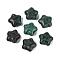 Picasso Opaque Glass Beads, Star, Light Sea Green, 15~15.5x15.5~16x8~8.5mm, Hole: 1~1.5mm, About 213pcs/pound