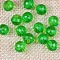 Transparent Acrylic Beads, Round, Green, 8mm, about 2160pcs/500g.