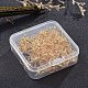 アイアン製ピアスフック  耳ワイヤー  水平ループ付き  ぶら下がりイヤリング作りに  ゴールドカラー  18x0.8mm  20ゲージ  穴：2mm  200個/箱&nbsp;IFIN-YW0001-07G-3