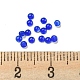天然の白翡翠の染色カボション  半円  ブルー  2x1mm&nbsp;G-H309-02-04-3