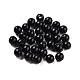 プラスチックビーズ  ラウンド  ブラック  8x8mm  穴：2mm  2000個/ 500g&nbsp;MACR-S272-46L-1