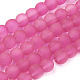 Baking Paint Transparent Glass Bead Strands&nbsp;GLAA-S031-8mm-35-1